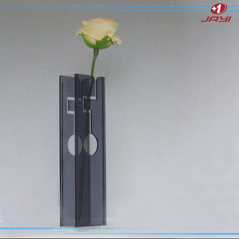 有機(jī)玻璃簡約茶色花瓶