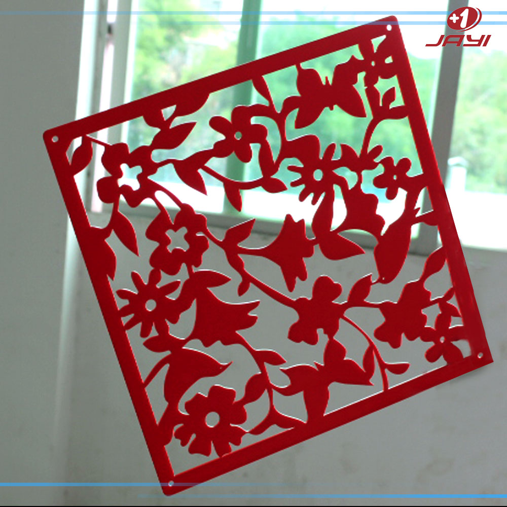 亞克力紅色屏風